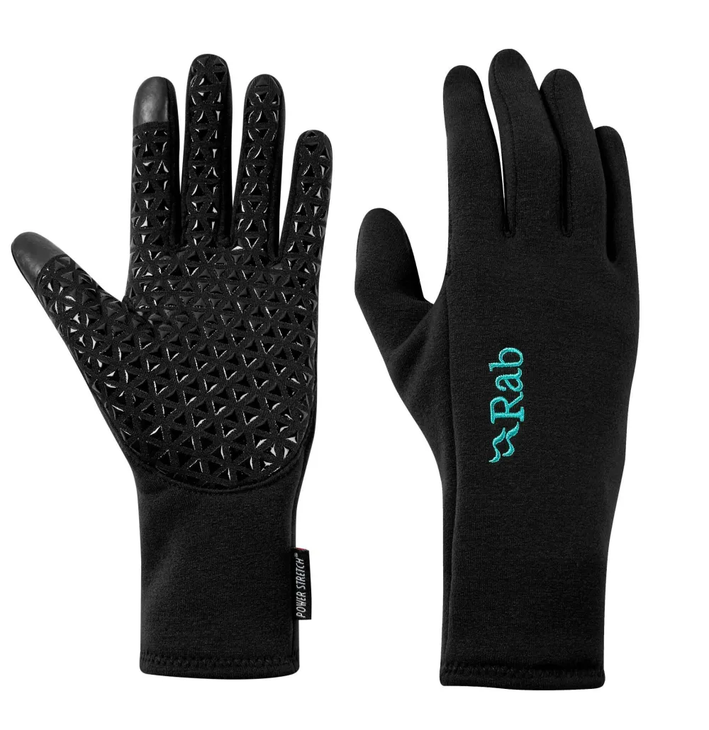 DAMES Rab Handschoenen, Hoofddeksels E.D.|Power Stretch Contact Grip gloves wmns