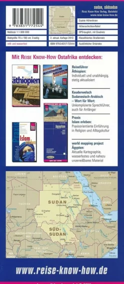 Reise know how Afrika|Wegenkaart Soedan & Zuid-Soedan