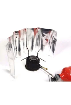 Relags Kookaccessoires|Aluminium oprolbaar windscherm 18 x 50 cm