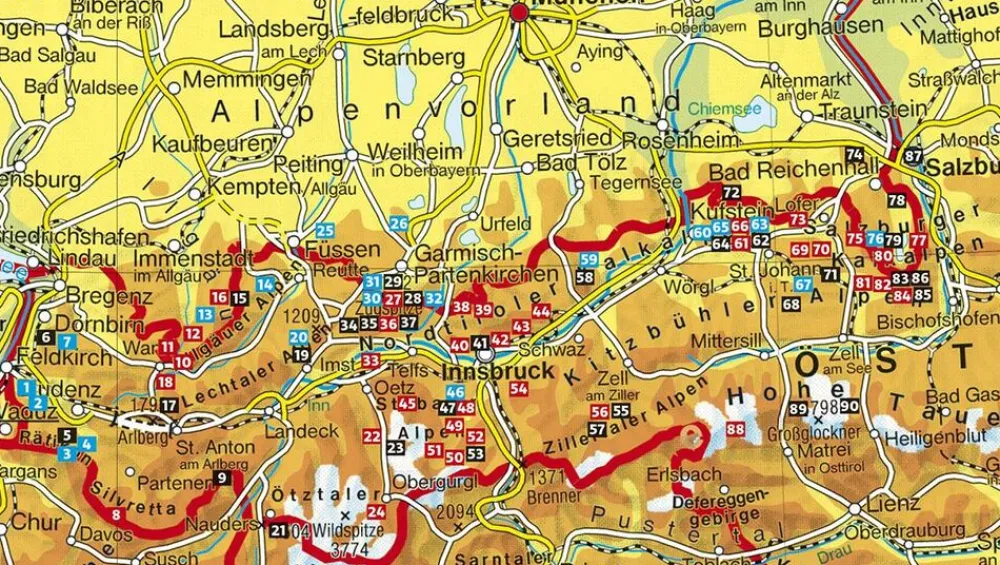 Rother Oostenrijk|Klettersteigen|Klettersteig Bayern - Vorarlberg - Tirol - Salzburg