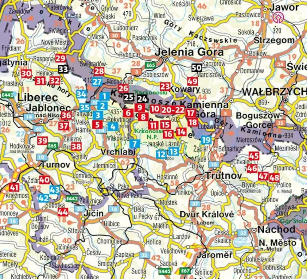 Rother Oost-Europa|Wandelgids Riesengebirge mit Isergebirge