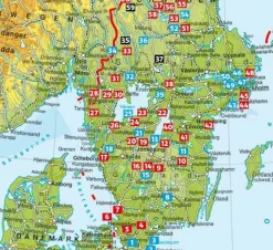Rother Scandinavië & Ijsland|Wandelgids Schweden Süd