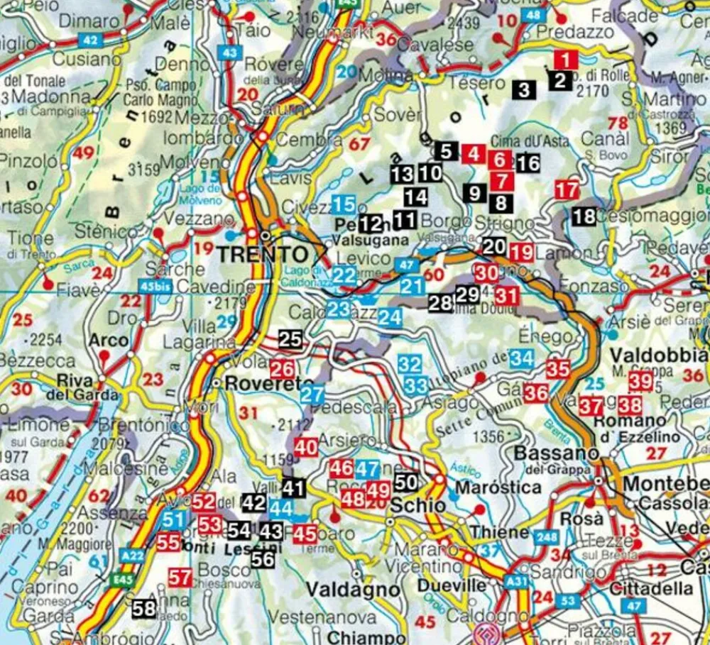 Rother Italië & Malta|Wandelgids Vizentiner Alpen