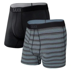 Heren saxx Ondergoed Heren|Quest Boxer Brief Fly 2PK