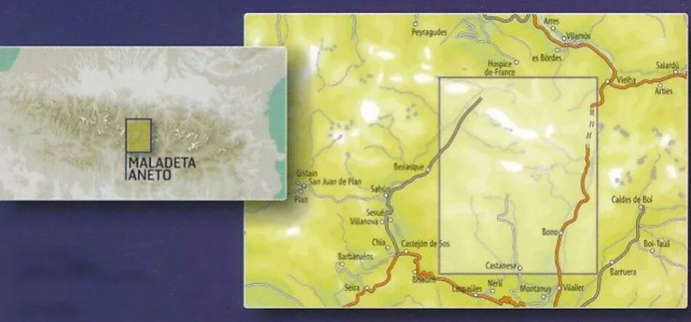 Sua Edizioak kaarten Spanje & Portugal|Wandelkaart Maladeta - Aneto