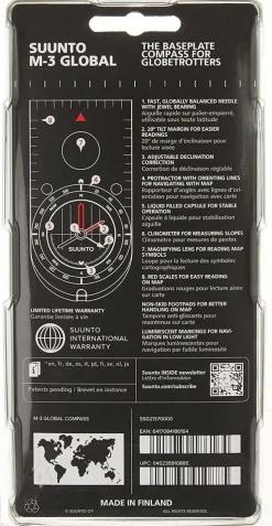 Suunto Kompassen|Plaatkompas M-3 G/CL CM Global Balance System