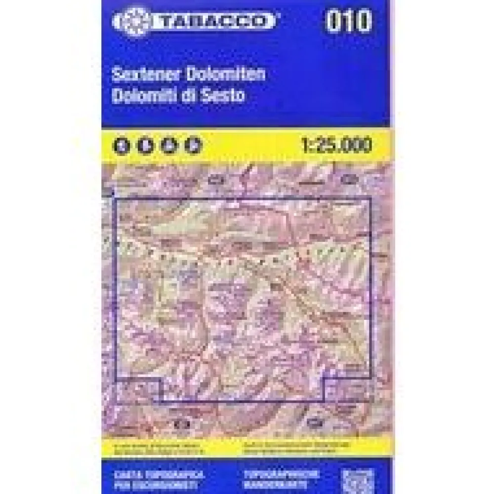 Tabacco Italië & Malta|010 Sextener Dolomiten