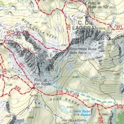 Tabacco Italië & Malta|014 Val di Fiemme