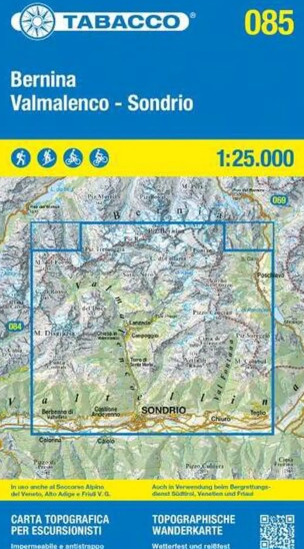 Tabacco Italië & Malta|Bernina/Valmalenco/Sondrio