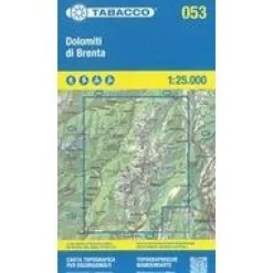Tabacco Italië & Malta|Dolomiti Di Brenta 053 Gps