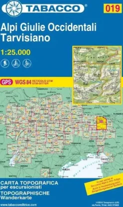 Tabacco Italië & Malta|Wandelkaart 019 Alpi Giulie Occidentali