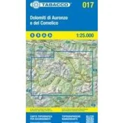 Tabacco Italië & Malta|Wandelkaart 017 Dolomiti di Auronzo
