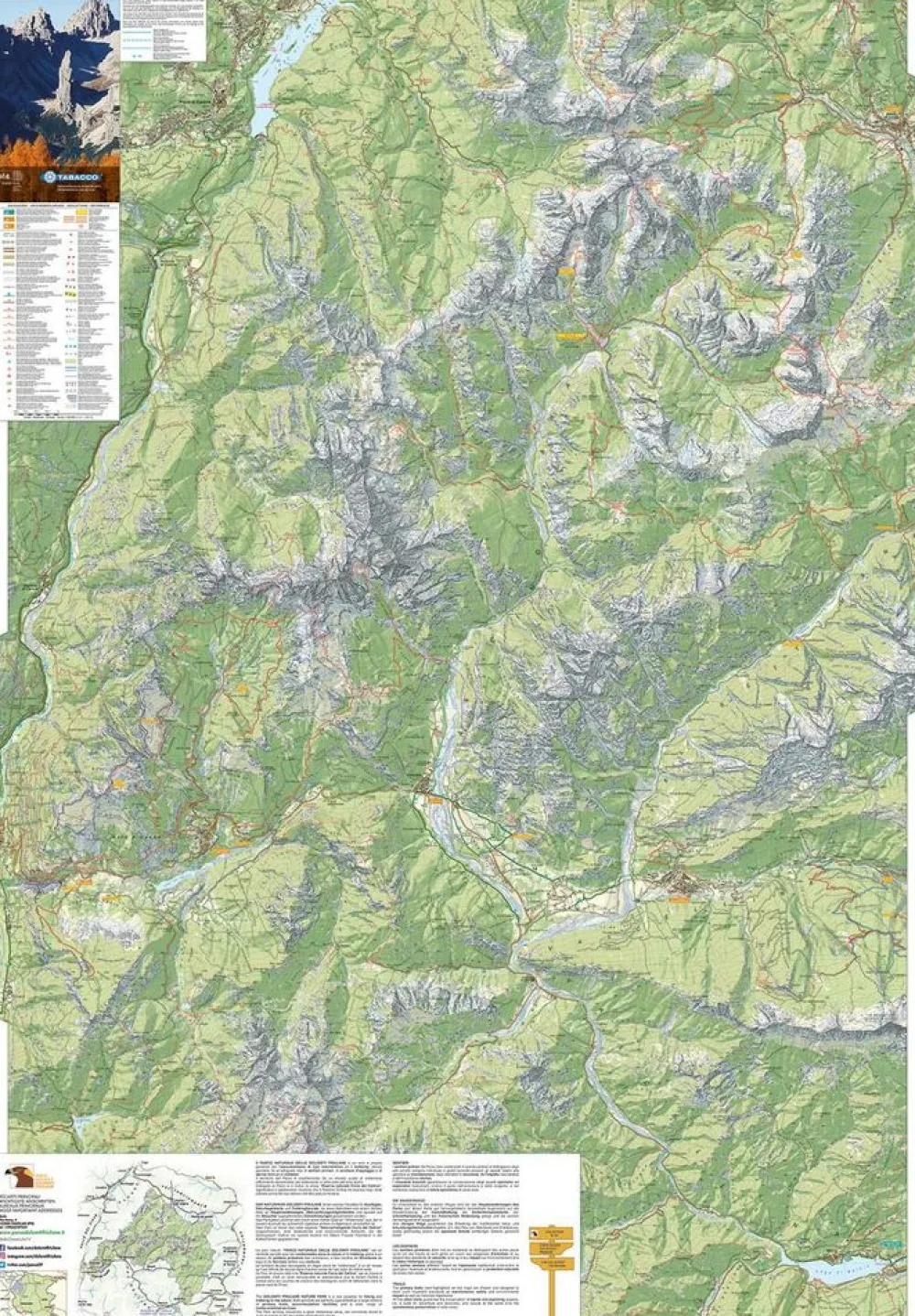 Tabacco Italië & Malta|Wandelkaart NP Dolomiti Friulane