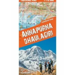 TerraQuest Nepal, Bhutan & Tibet|Trekkingkaart Annapurna - Dhauligiri