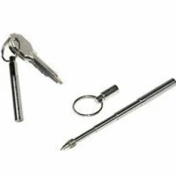 True Utility Reisgadgets|Telepen Zilver uitschuifbaar pennetje