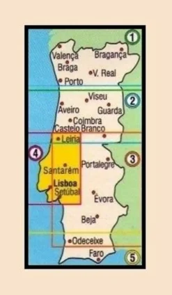 Turinta Spanje & Portugal|Wegenkaart Lissabon kuststreek