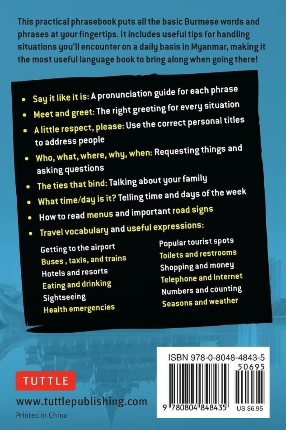 Tuttle Publishing Zuidoost-Azië|Survival Burmese Phrasebook & Dictionary