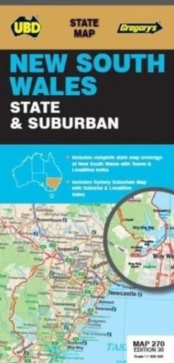 UBD Maps Australia Australië|Wegenkaart New South Wales State