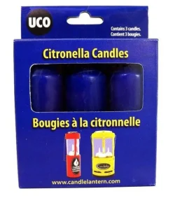 UCO Lantaarns|citronella kaarsen voor lantaarn 3 stuks