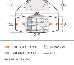 Vango Tenten|F10 MTN 2 alpine green