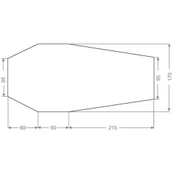 VAUDE Tentaccessoires|Floorprotector Chapel SUL XT 2P